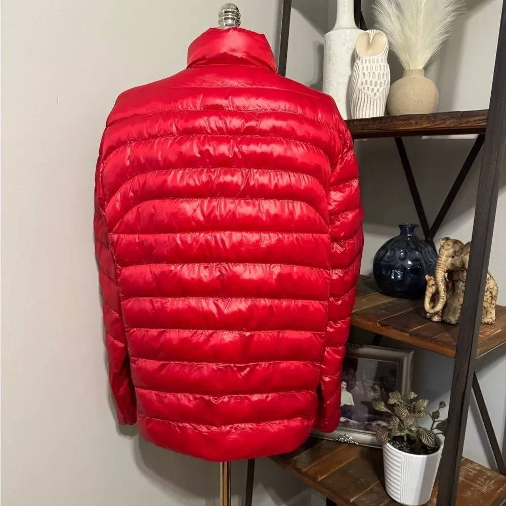 Polo Ralph Lauren Men's LRG Colden Packable Glossed Jacket Solid Red